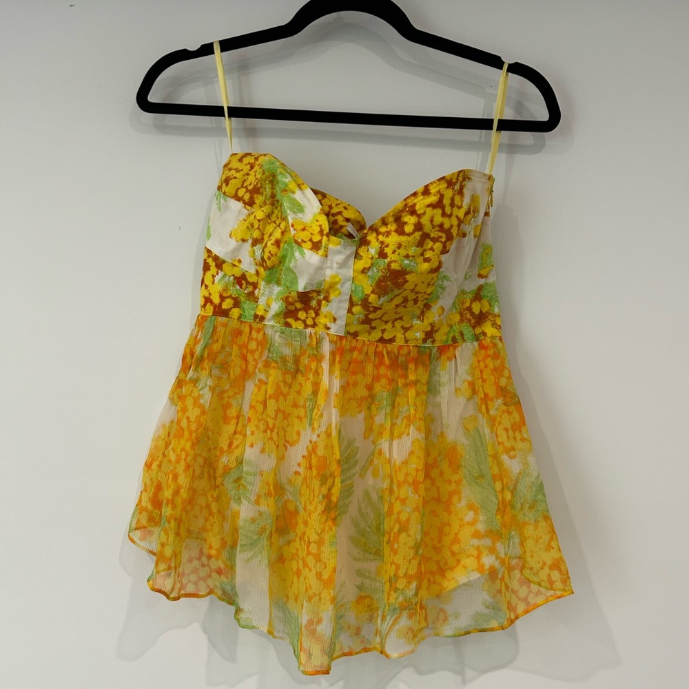 DVF Strapless Floral Top / Tube Top